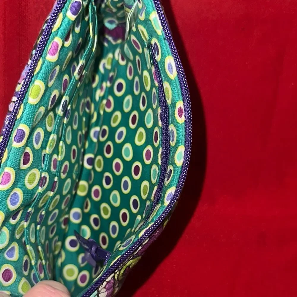 Vera Bradley Wristlet Purple and Green Print